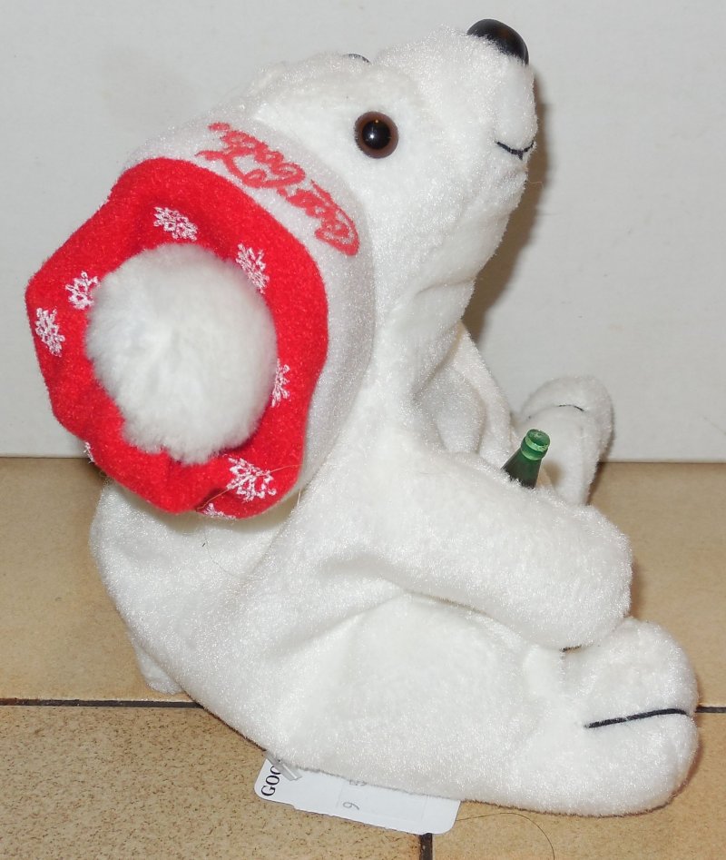 coca cola polar bear plush 1998
