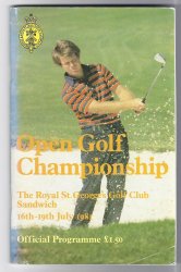 1981 British Open Program Bill Rogers Winner