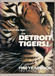 1988 Detroit Tigers Official Yearbook MLB Baseball