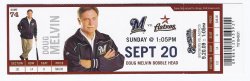 2009 Astros @ Brewers Full Unused Ticket September 20th
