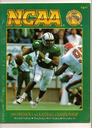 1993 NCAA Division 1 AA football Championship Program Youngstown State Marshall