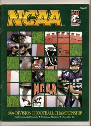 1994 Division 2 football Championship Program North Alabama Texas A&M-Kingsville