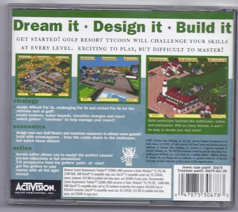 Image 1 of Golf Resort Tycoon PC Game Activision