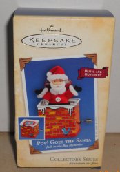 2004 Hallmark Keepsake Ornament Pop! Goes The Santa Jack-in-the-Box MIB