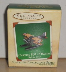 2003 Hallmark Keepsake Ornament Curtiss R3C-2 Racer Skys The Limit MIB Miniature