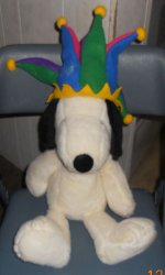 2000 Macy's Millenium Holiday Snoopy as a Jester 24 plush toy Rare HTF Peanuts