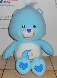 2002 Care Bears Bedtime bear 12 Plush Stuffed Animal Toy RARE HTF