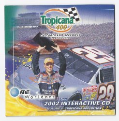 2002 Tropicana 400 interactive CD Program