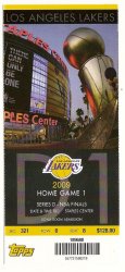 2009 NBA Finals Game 1 Magic @ Lakers Full Unused Ticket Kobe 40pts