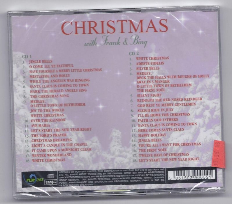 Image 1 of Christmas with Frank and bing 2 cd set Music CD