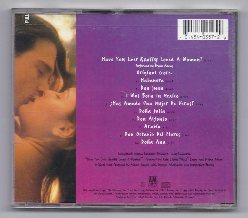 Image 1 of Don Juan Demarco Original Motion Picture Soundtrack Music CD