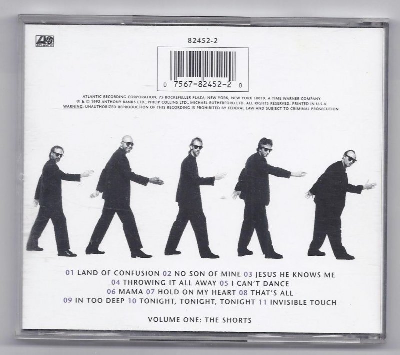 Image 1 of Genesis Live The way we walk volume one the shorts Music CD