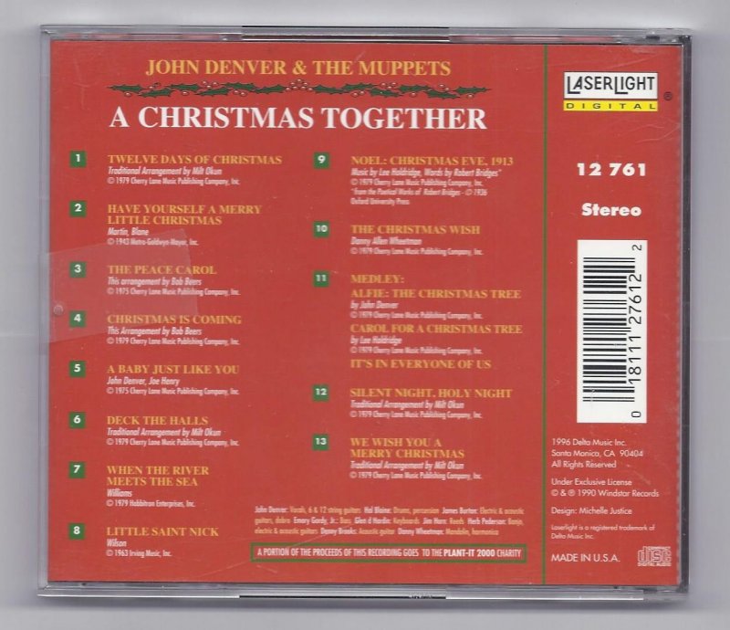 Image 1 of John Denver and the Muppets A Christmas Together Music CD