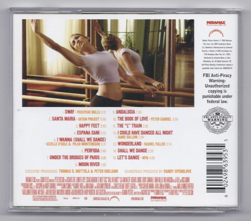 Image 1 of Shall We Dance original Motion Picture Soundtrack Music CD