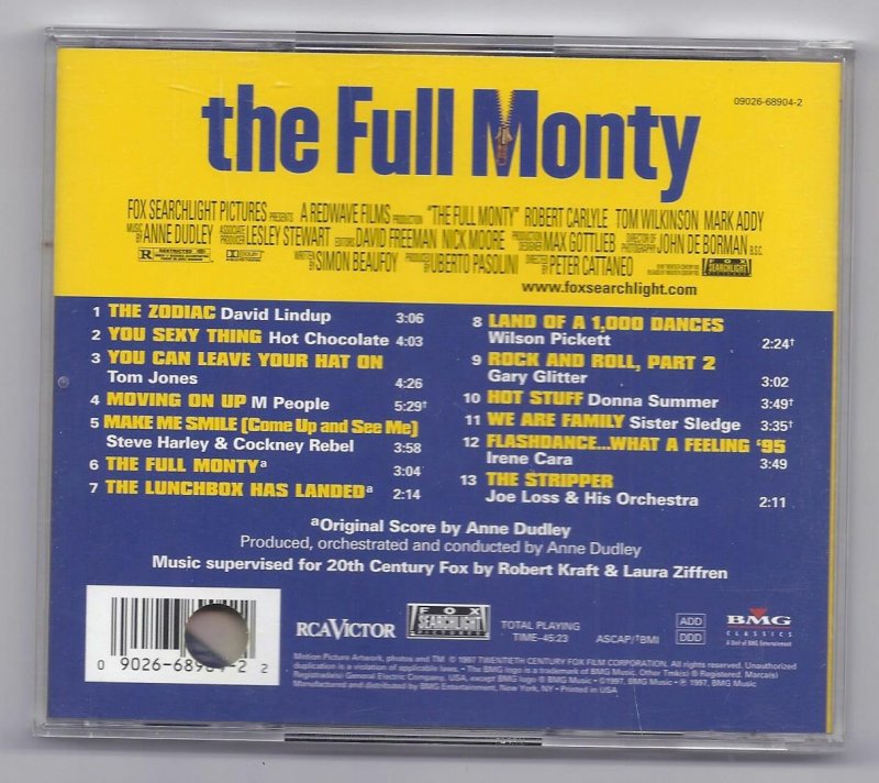 Image 1 of The Full Monty Original Motion Picture Soundtrack Music CD