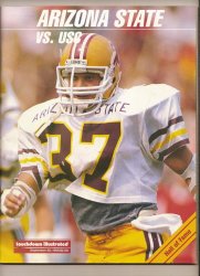 1985 College Football program USC @ Arizona State Sept 28th
