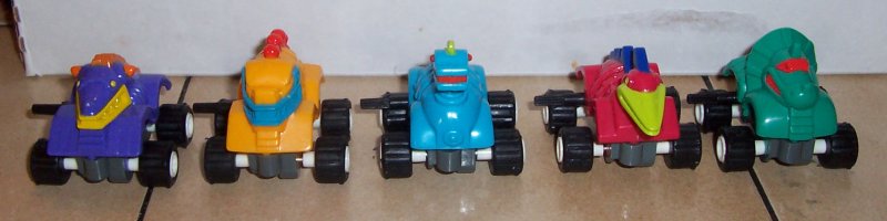 Image 0 of 1996 Burger King Dino Crawlers wind up complete set of 5