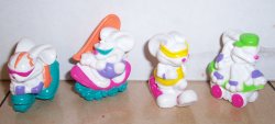 1993 Hardees Speed Bunnies complete set of 4