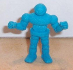 M.U.S.C.L.E. Kinnikuman Figure #115 Mr. Roboto Blue Vintage 80's