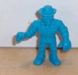 M.U.S.C.L.E. Kinnikuman Figure #155 MuscleMan - Country Twang Version Blue 80's