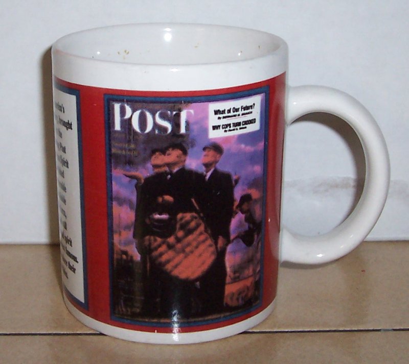 Image 0 of Coffee Mug Cup Saturday Evening Post Ceramic