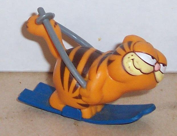 Image 0 of Garfield PVC figure SKIING Sport Vintage 80's