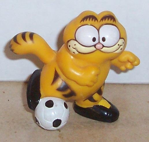 Image 0 of Garfield PVC figure Soccer Sport Vintage 80's Black Shoes