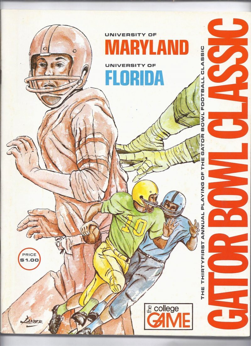 Image 0 of 1975 Gator Bowl Game Program Maryland Florida