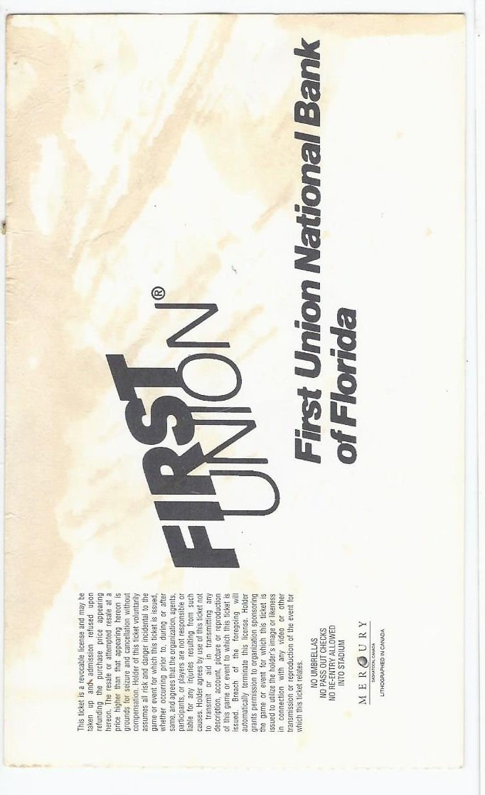 Image 1 of 1997 Gator Bowl Game Ticket Stub West Virginia North Carolina