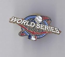 2002 World Series Pin Giants Angels