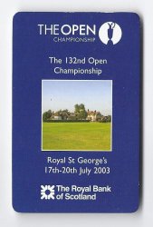 2003 British Open Course Map