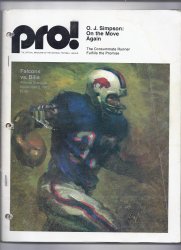 1973 NFL Game Program Bills @ Falcons 12/2
