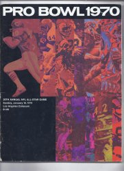 1970 NFL Pro Bowl Game Program NFC AFC All Sars