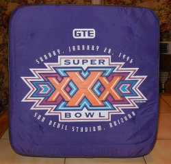 Vintage Super Bowl 30 XXX SGA Seat Cushion Cowboys Steelers 1996 Arizona