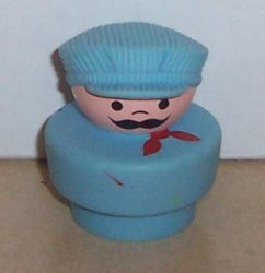 Fisher Price chunky little people Conductor figure #2373