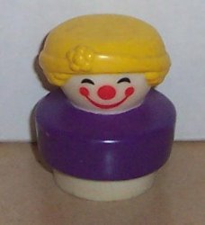 Fisher Price chunky little people Clown figure #2373