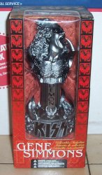 MCFARLANE KISS MINI BUST Silver Pewter Gene Simmons variant