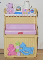 LOVING FAMILY DOLLHOUSE FISHER PRICE LIGHT SOUNDS NURSERY CHANGING TABLE