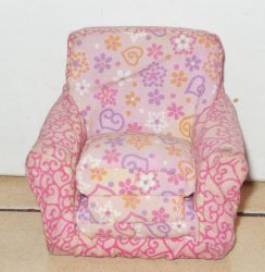 LOVING FAMILY DOLLHOUSE FISHER PRICE FABRIC CLOTH PULL-OUT Chair