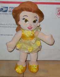 12 DISNEY Beauty and the Beast Belle STUFFED PLUSH TOY