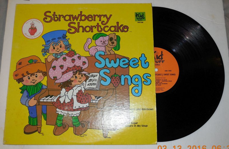 Image 0 of 1980 Strawberry Shortcake Lp Sweet Songs Vinyl Album Record Kid stuff KSS166
