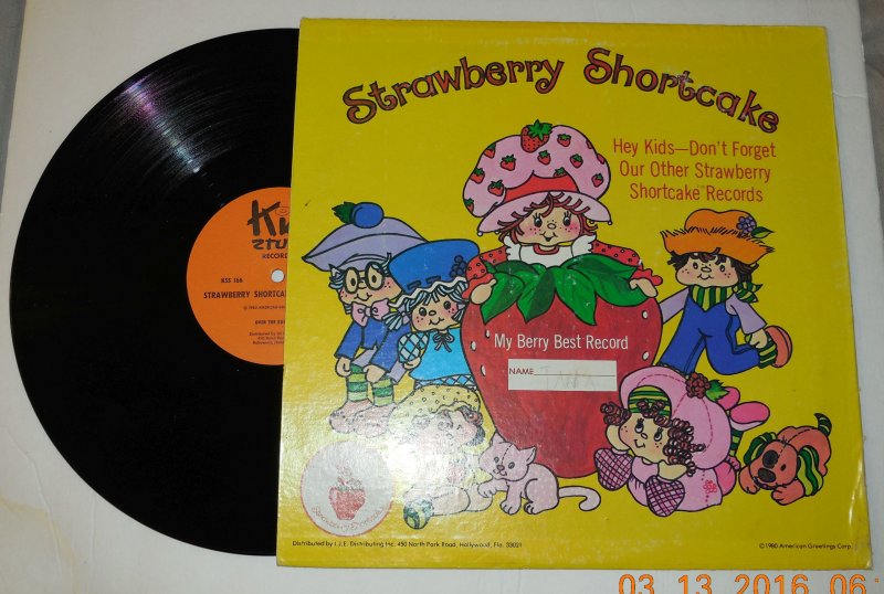 Image 1 of 1980 Strawberry Shortcake Lp Sweet Songs Vinyl Album Record Kid stuff KSS166