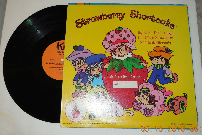 Image 1 of 1980 The World Of Strawberry Shortcake Lp Vinyl Album Record Kid stuff KS165