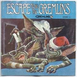 BOOK & RECORD Gremlins Escape From The Gremlins Story #4