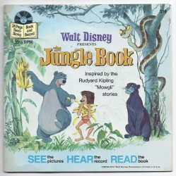 Disneyland Book & Record The Jungle Book 33 1/3 RPM