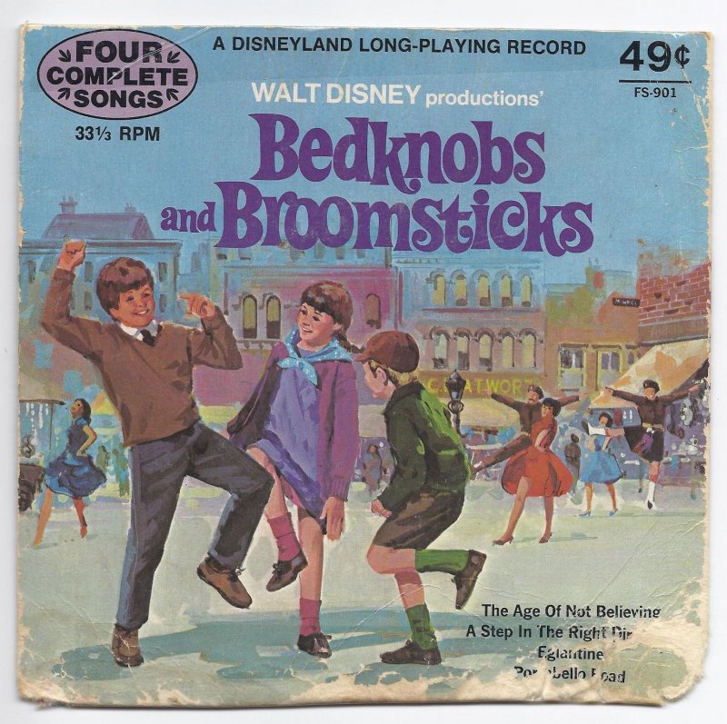 Image 0 of 1972 Record Bedknobs and Broomsticks 4 Songs 33 RPM LP FS 901