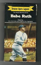 Greatest Sports Legends Babe Ruth VHS Video Tape