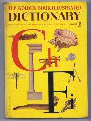 1961 The Golden Book Illustrated Dictionary Volume 2 Vintage Childrens Hardcover