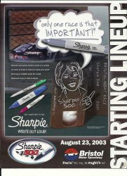 2003 Sharpie 500 Starting Line Up