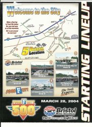 2004 Food City 500 Starting line Up